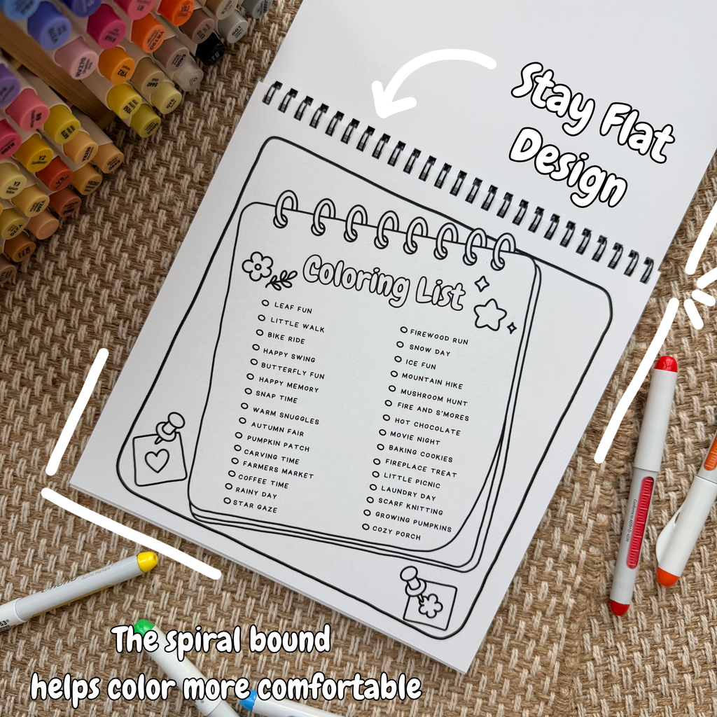 Sweater Weather  Coloring Book - Spiral Bound