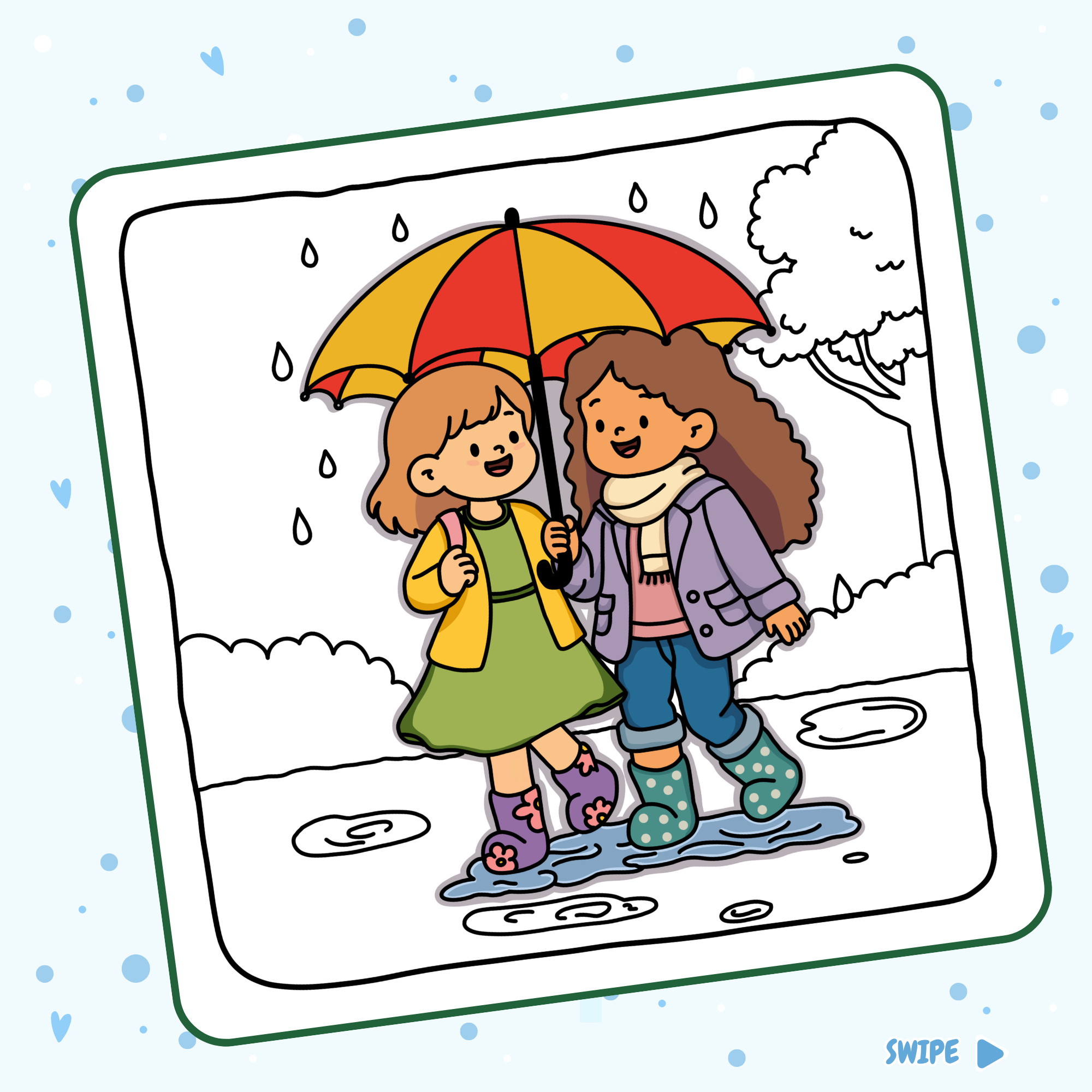 Sweater Weather Mini Coloring Pack – 10 Cozy Fall PDF Coloring Pages