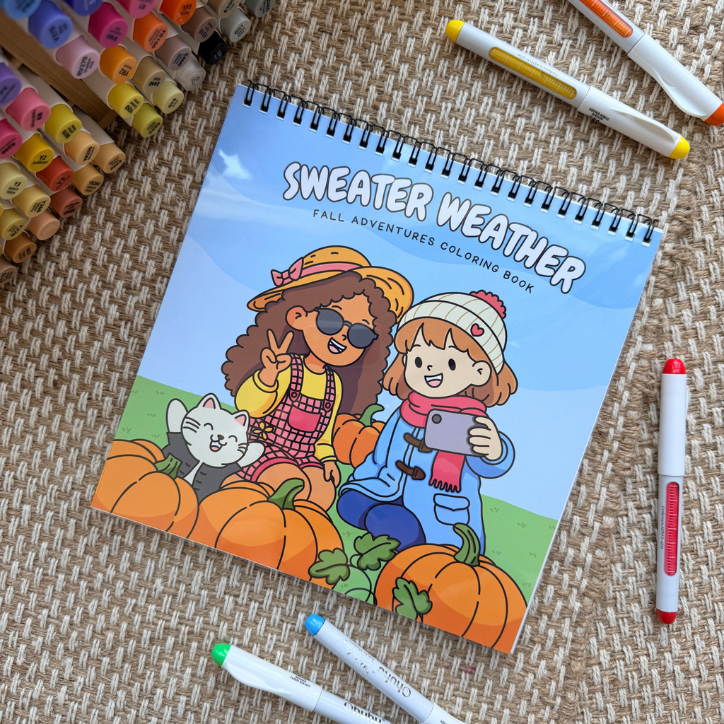 Sweater Weather  Coloring Book - Spiral Bound